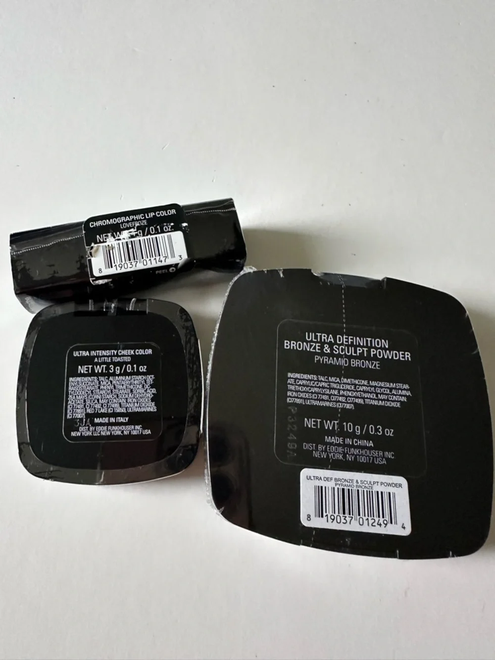 EDDIE FUNKHOUSER Bundle X 3- Blush,‎ Lipstick & Ultra Powder Set
